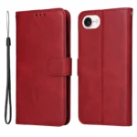 iPhone 16e/17e Magnetisk Flip Cover m. Kortholder – Rød