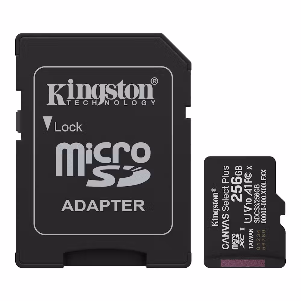 68aeac1be70e9503652134 Kingston Canvas Select Plus microSDXC 256GB 150MB/s - Billede 1