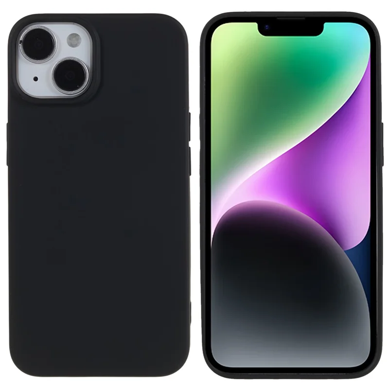 660114221D-1 iPhone 14 Silikone Cover - Sort - Billede 1