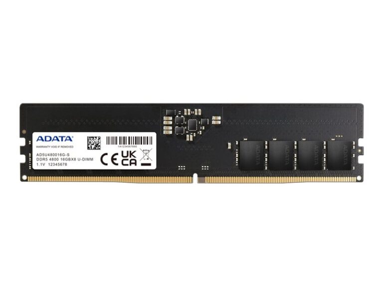 ADATA DDR5 SDRAM 16GB CL40 On-die ECC DIMM 288-PIN
